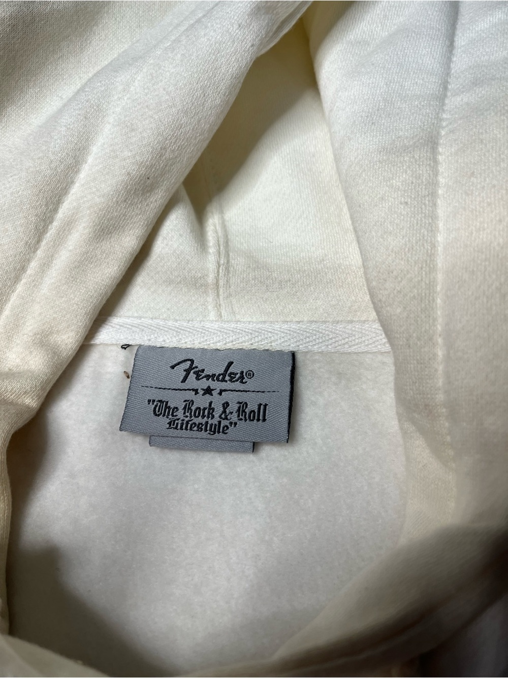 NWT Vintage Fender Rock And Roll Lifestyle Pullover Hoodie Sweatshirt Mens L Y2K - Picture 6 of 9